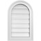 Ekena Millwork Round Top Surface Mount PVC Gable Vent: Functional, w/ 2"W x 1-1/2"P Brickmould Frame, 14"W x 22"H GVPRT14X2202SF - alternate 1